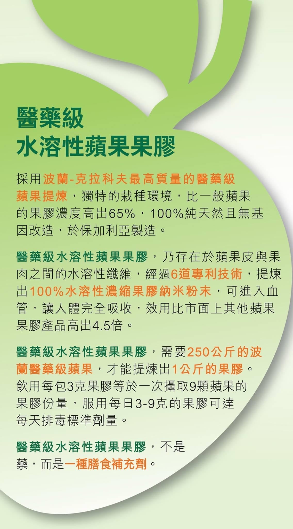 ProPectin 柏沛樂蘋果果膠 Apple Pectin 排毒